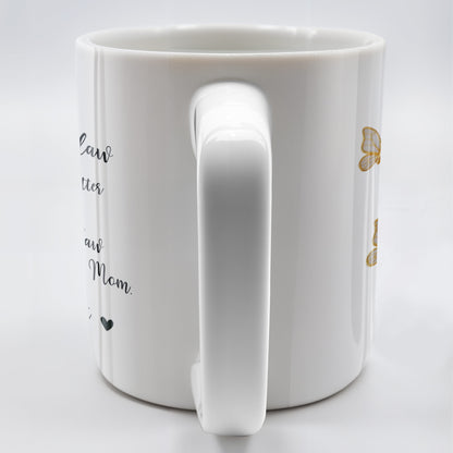 To My Daughter In Law, The Only Thing Better Than Being Your Mother-In-Law, Flowers and Butterflies - Personalized Custom Coffee Mug - DAU173_MG