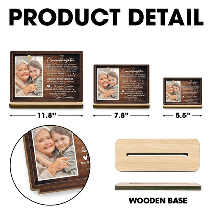 To My Granddaughter, Love Grandma Wood Plaque