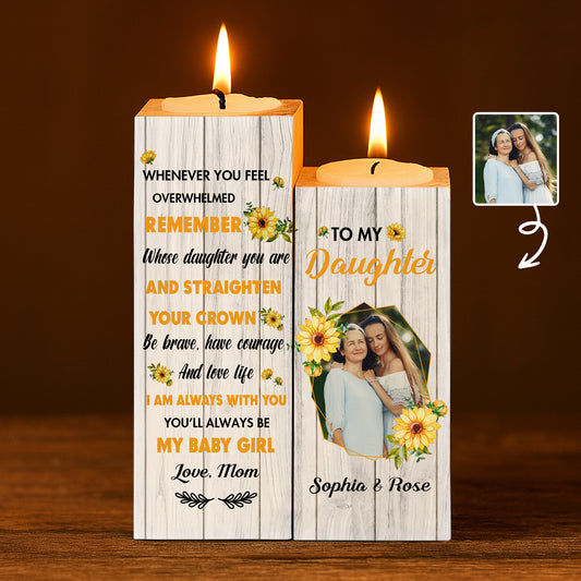 Straighten Your Crown Daughter Message with Flowers