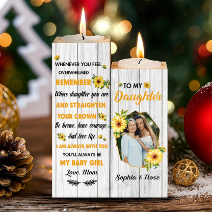 Straighten Your Crown Daughter Message with Flowers