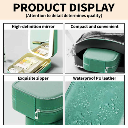 To My Daughter - Personalized Custom Jewelry Box With LED Mirror - DAU183_LEBOX