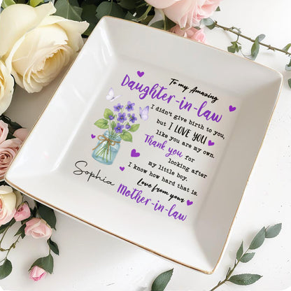 To My Amazing Daughter-In-Law With Flowers And Butterflies