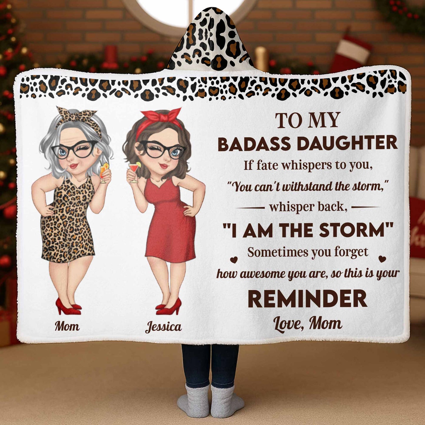 To My Badass Daughter, Leopard Print and Dresses
