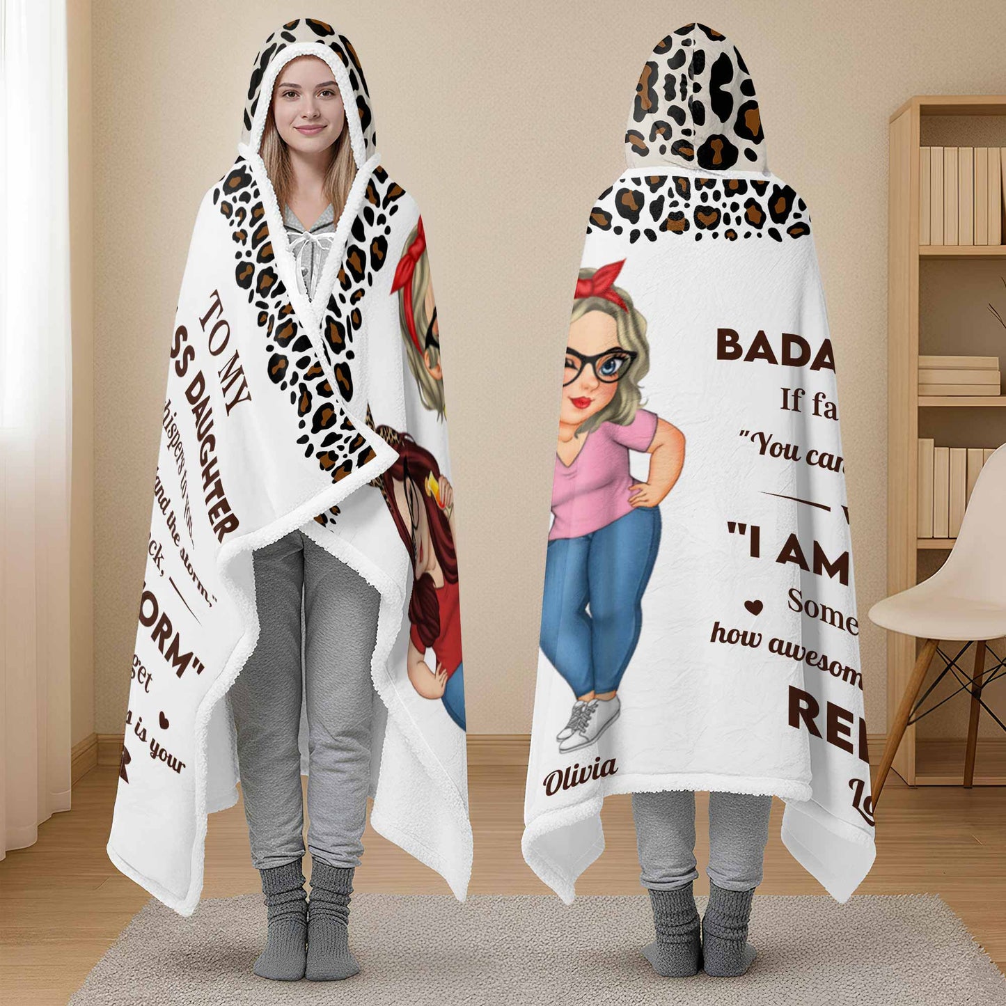 To My Badass Daughter, Leopard Print and Dresses