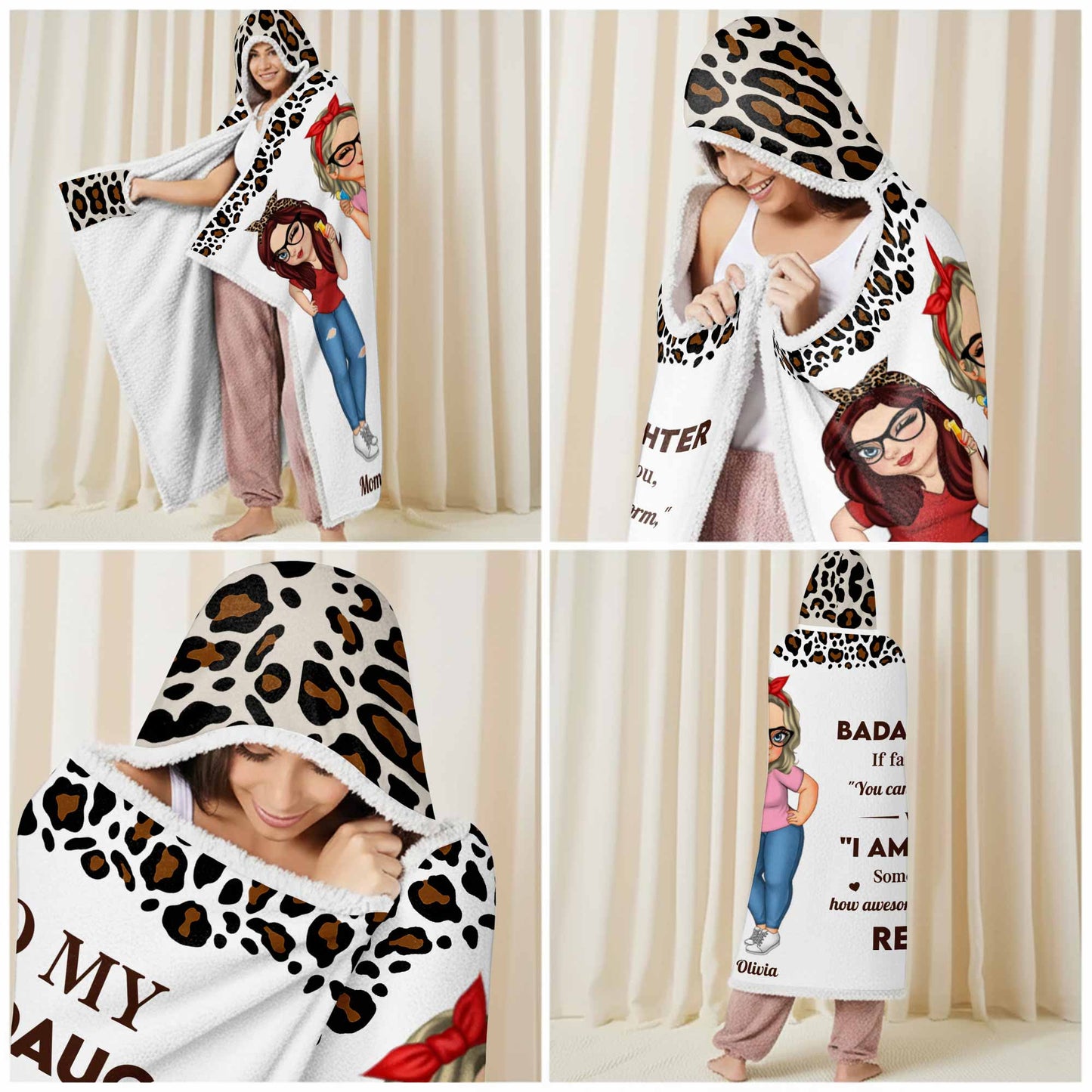 To My Badass Daughter, Leopard Print and Dresses