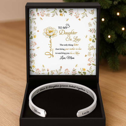 Mom & Daughter Forever Linked Together With Flowers