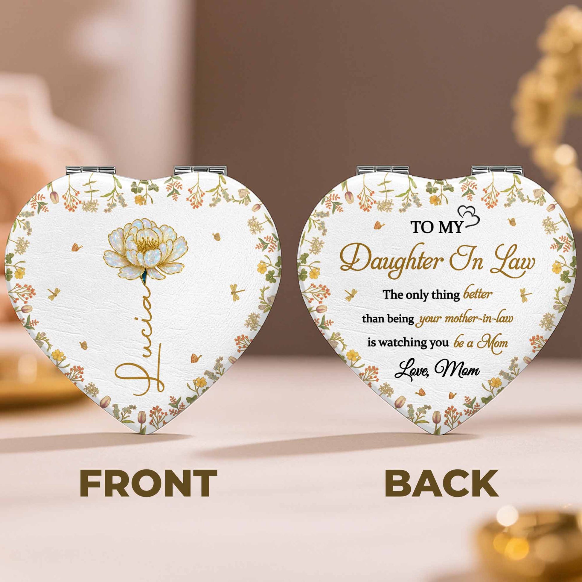 Celebrate A Special Flower Theme With This Compact Mirror