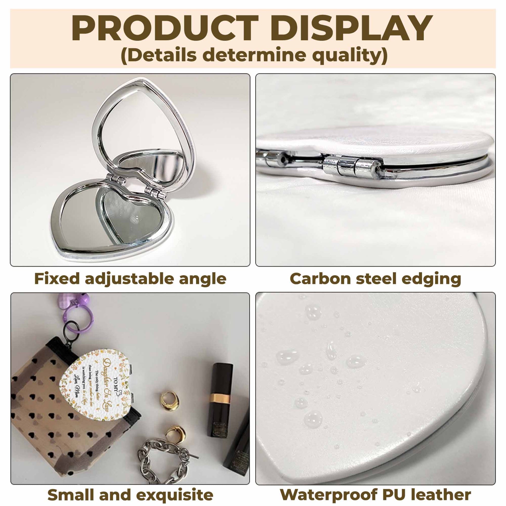 Celebrate A Special Flower Theme With This Compact Mirror