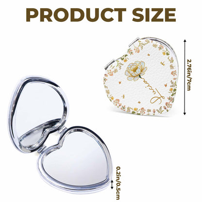 Celebrate A Special Flower Theme With This Compact Mirror