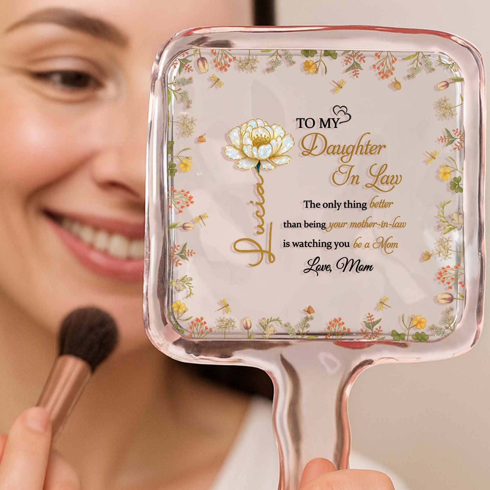 To My Daughter-In-Law, Love Mom, Beautiful Floral Design