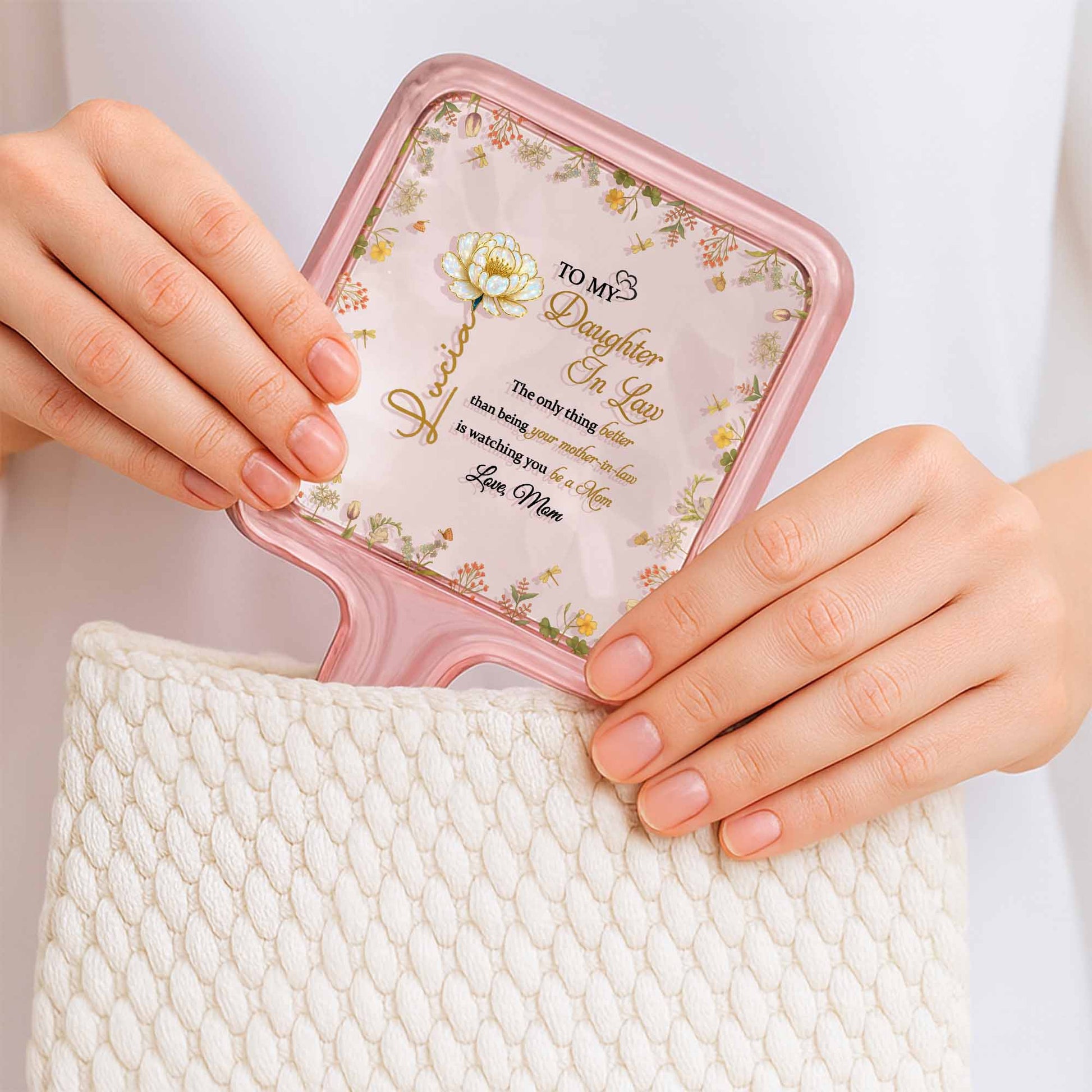 To My Daughter-In-Law, Love Mom, Beautiful Floral Design