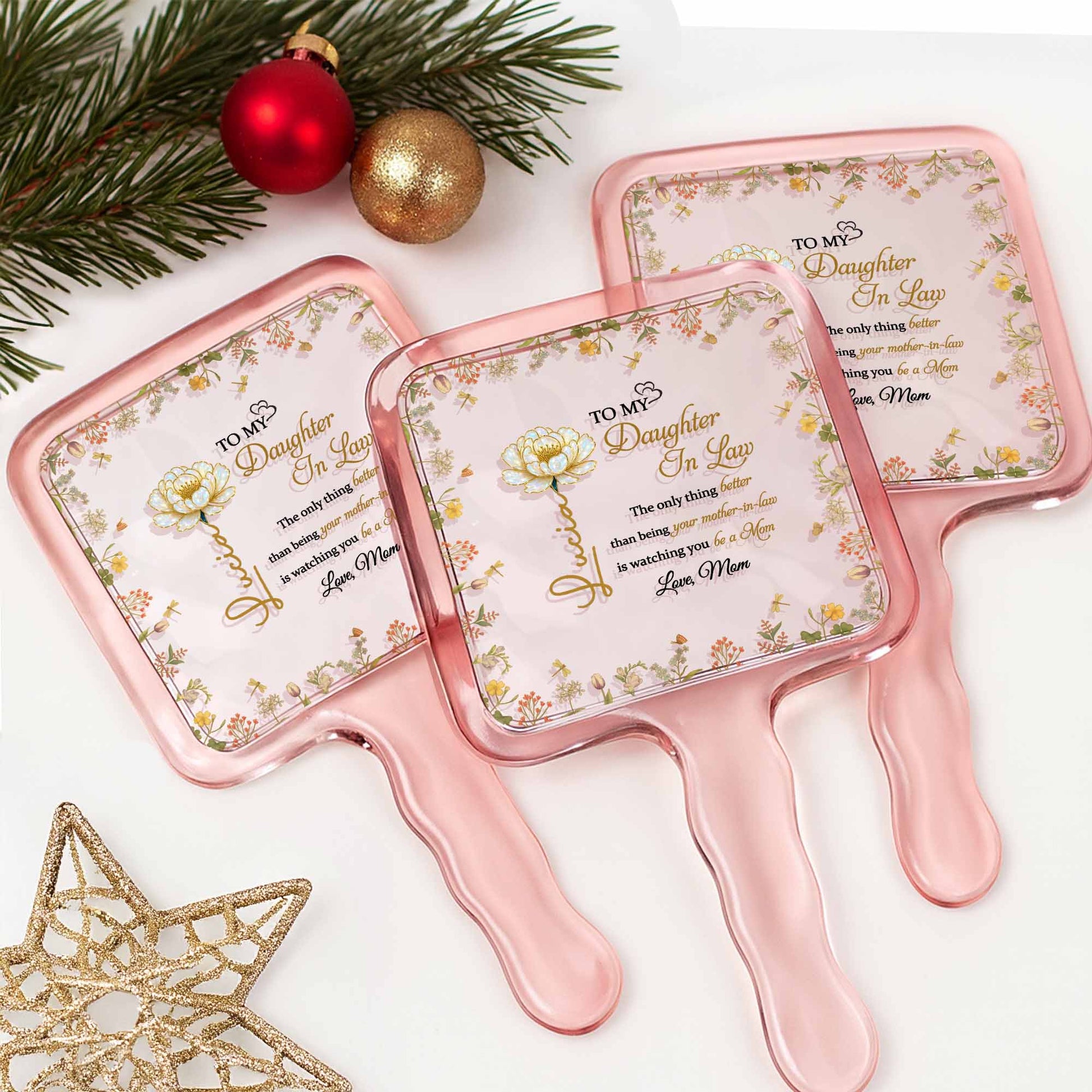 To My Daughter-In-Law, Love Mom, Beautiful Floral Design