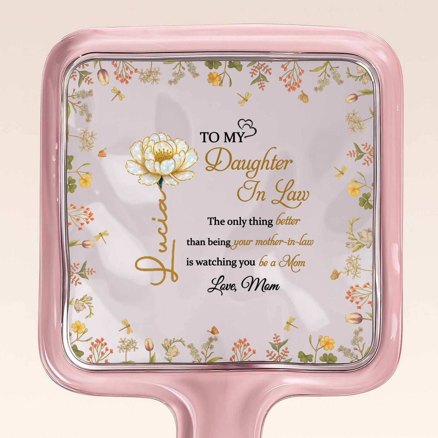 To My Daughter-In-Law, Love Mom, Beautiful Floral Design