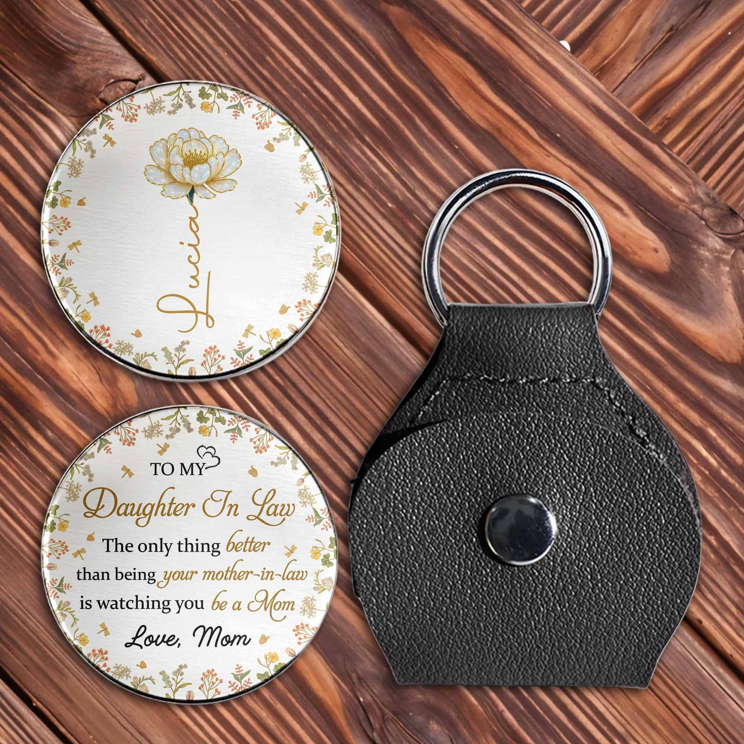 To My Daughter In Law, Watching You Be A Mom - Personalized Custom Pocket Hug - DAU193_HTOK