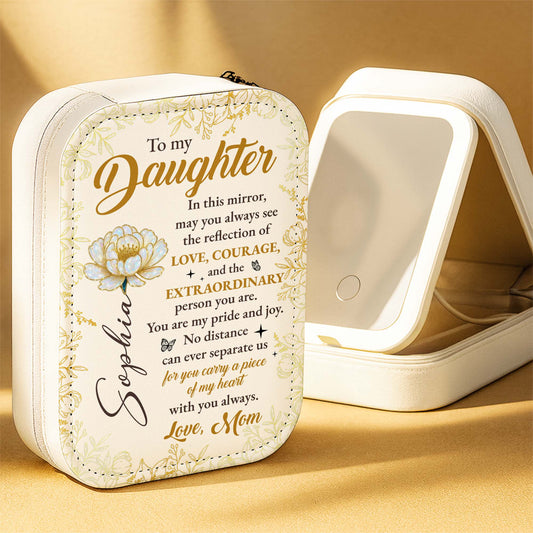 To My Daughter, See Your Reflection Of Love And Flowers