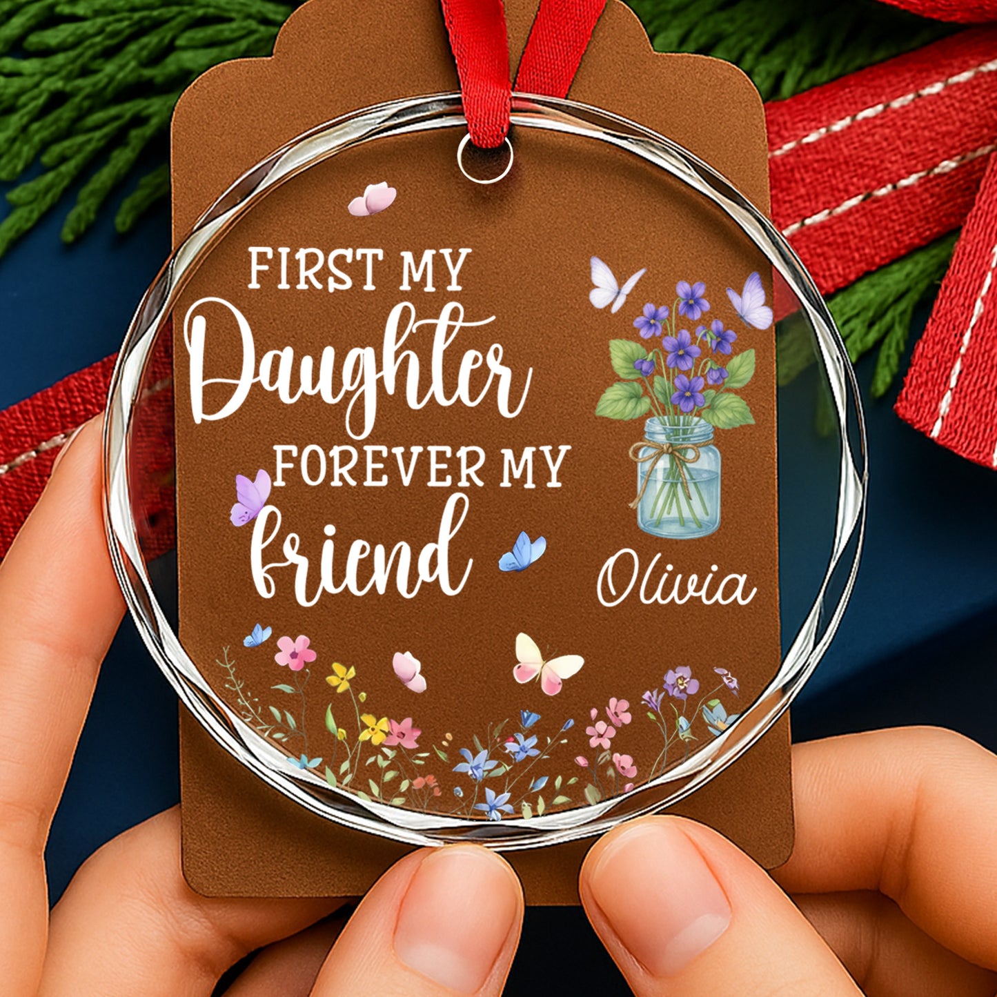 First My Daughter Forever My Friend, Flowers and Butterflies