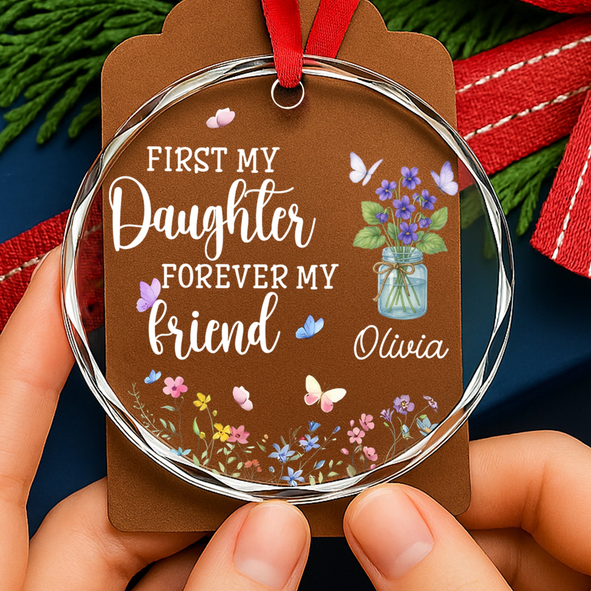 First My Daughter Forever My Friend, Flowers and Butterflies