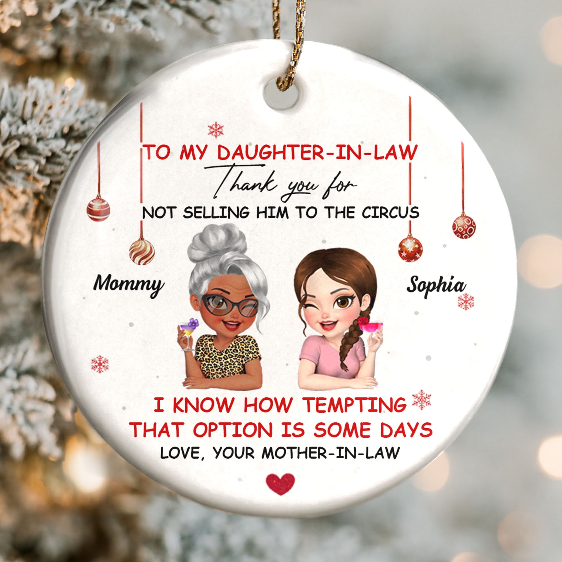 To My Daughter-In-Law Thank You For Not Selling Him To The Circus
