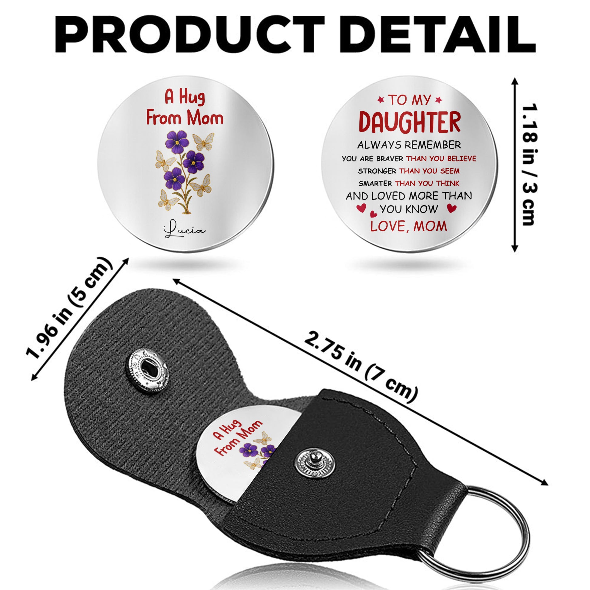 To My Daughter, Always Remember, Flowers and Hearts