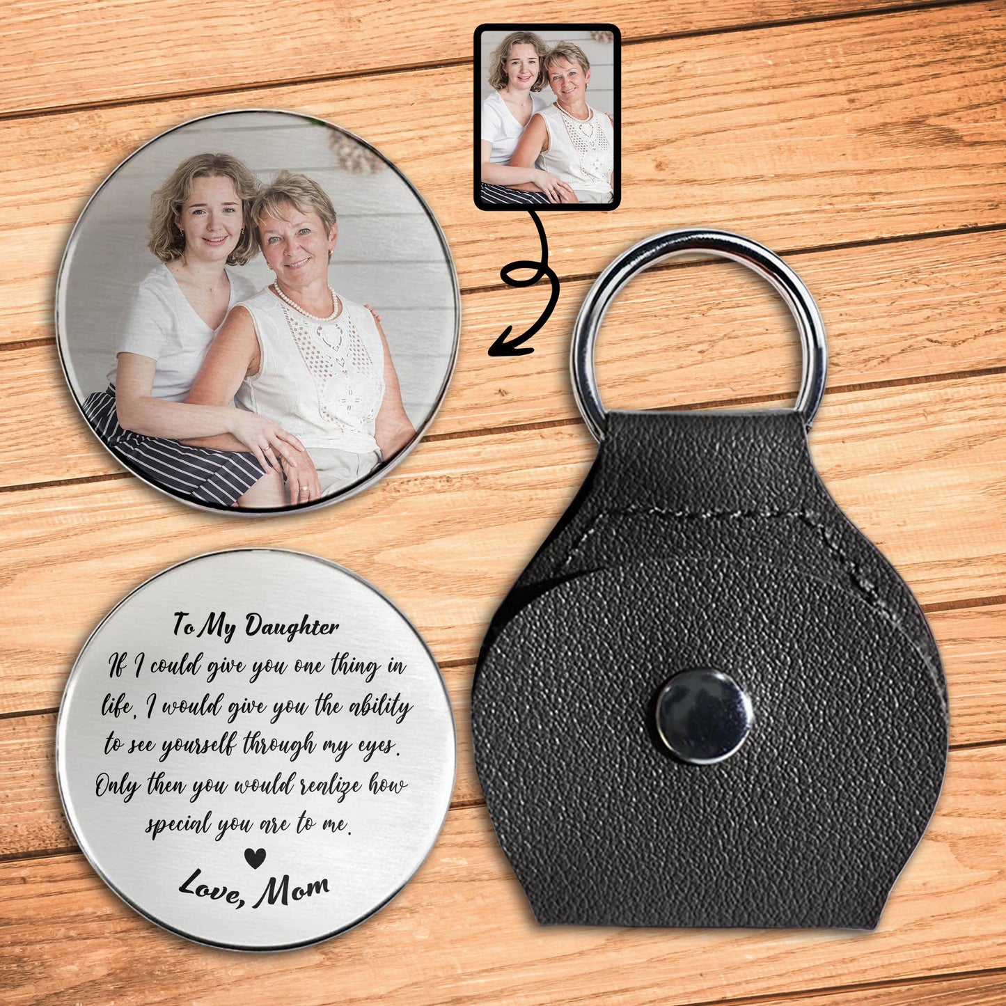 To My Daughter Love Message Pocket Hug