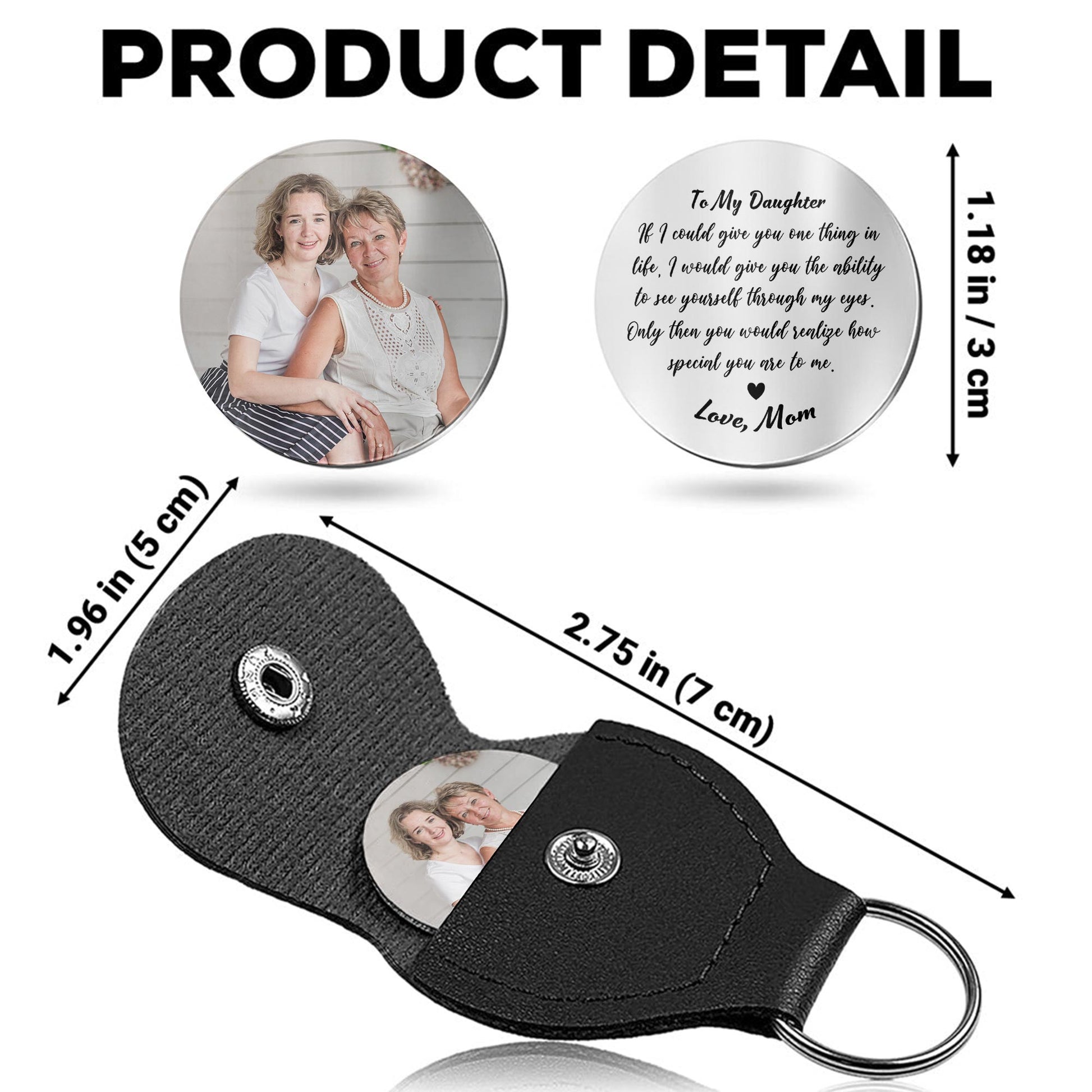 To My Daughter Love Message Pocket Hug