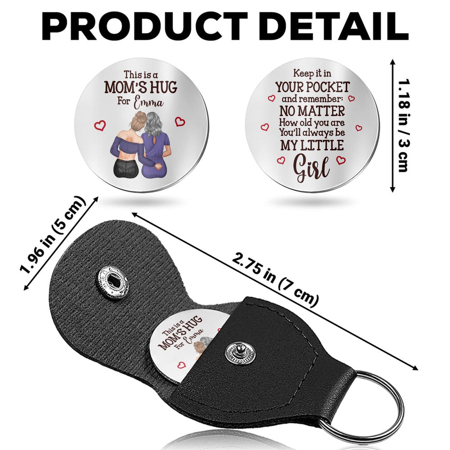 A Mom's Hug, Always In Your Pocket, Hearts