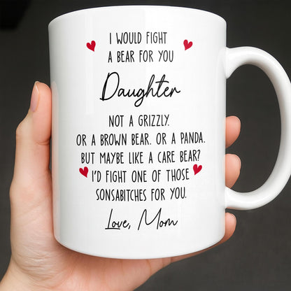 Custom Best Friends Caricature Coffee Mug With Flowers - Personalized Custom Coffee Mug - DAU248_MG