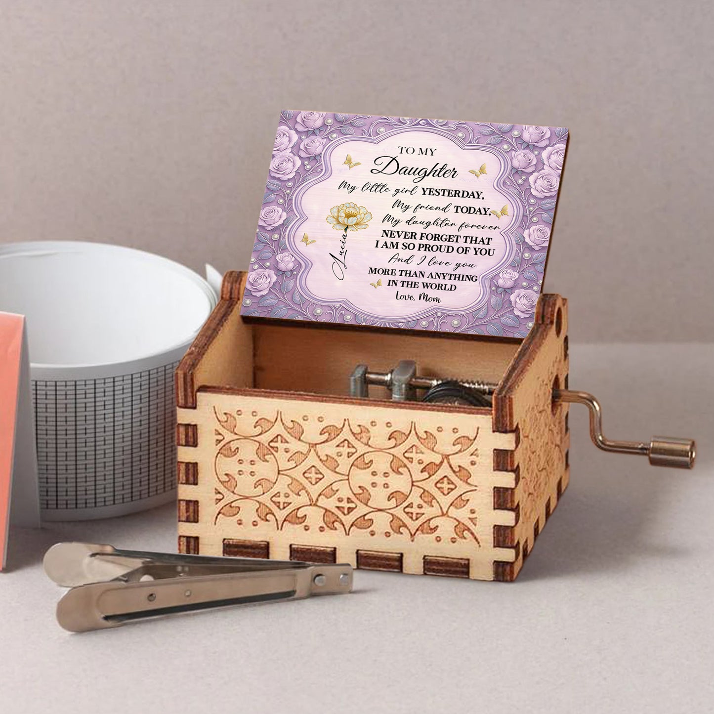 To My Daughter, Roses And Butterfly