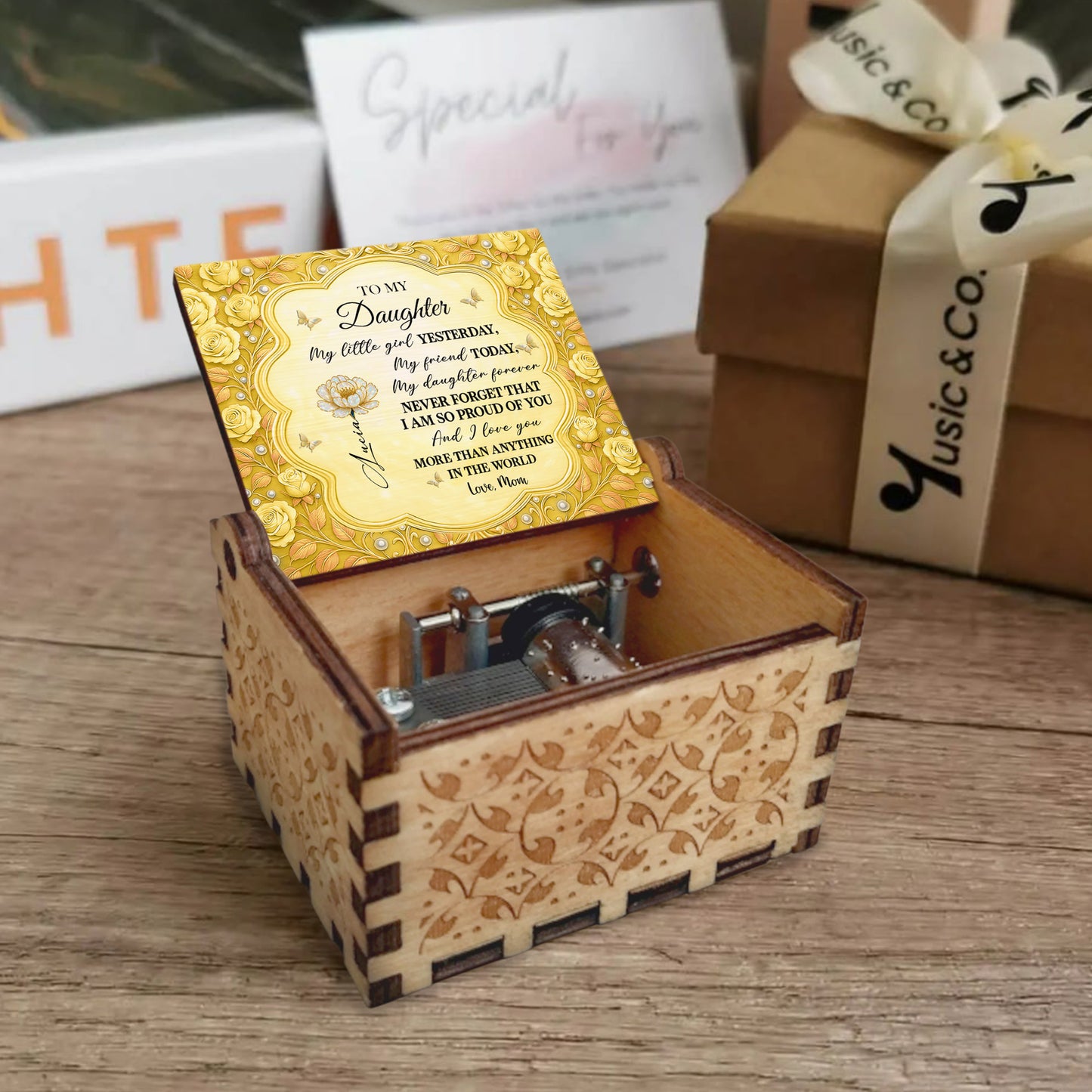 To My Daughter, Roses And Butterfly