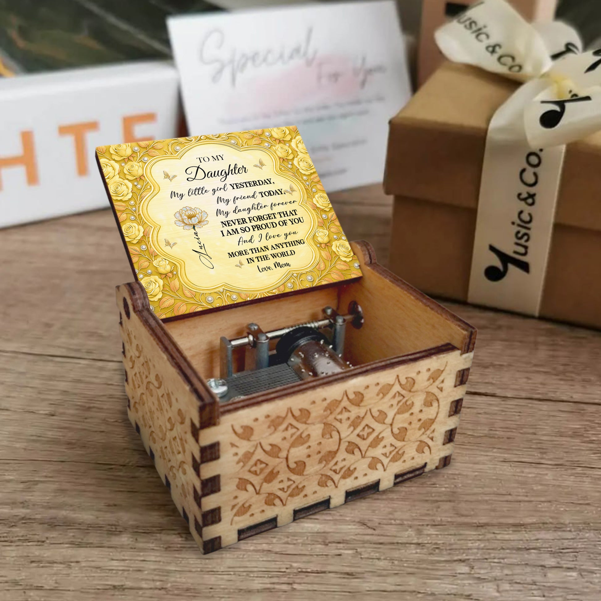 To My Daughter, Roses And Butterfly