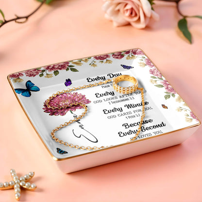 Every Day God Thinks Of You With Flowers And Butterflies