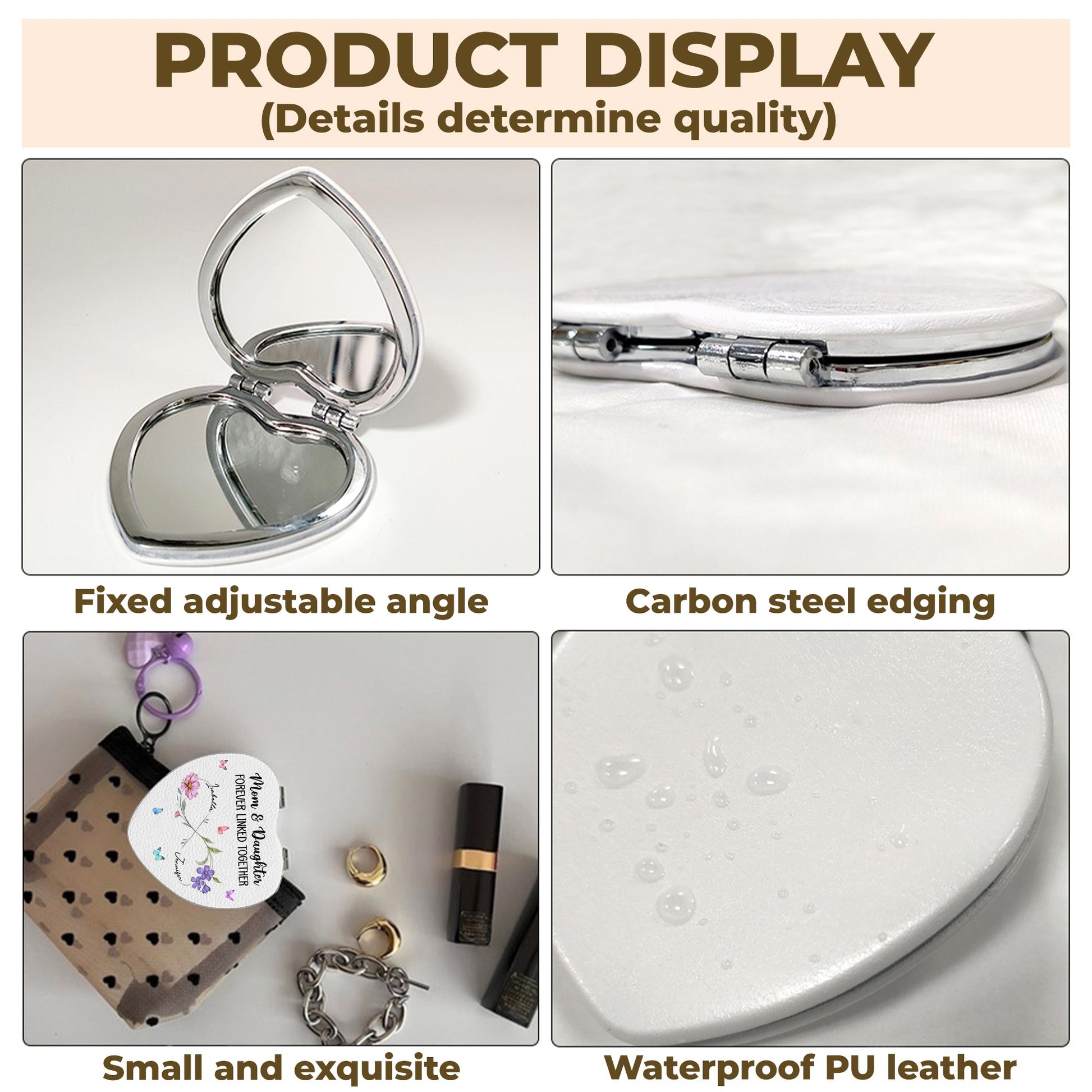 Mom & Daughter Forever Linked Together With Flowers