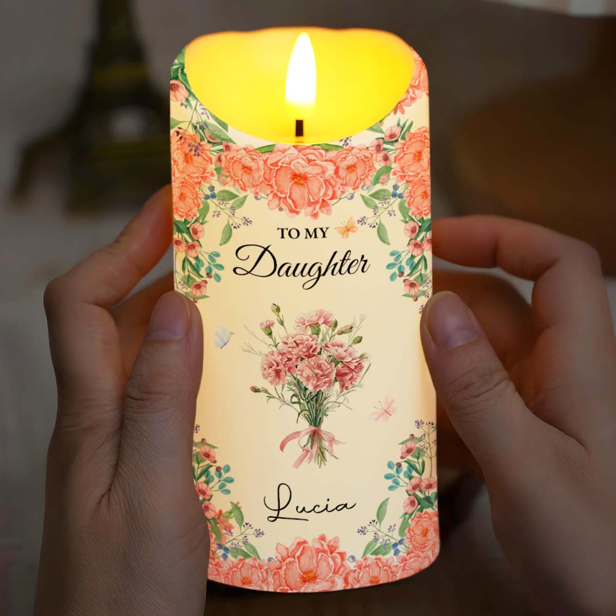 To My Daughter With Beautiful Floral Design