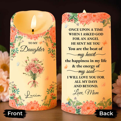 To My Daughter With Beautiful Floral Design