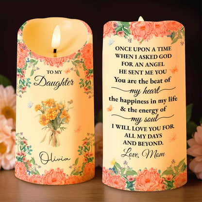 To My Daughter With Beautiful Floral Design