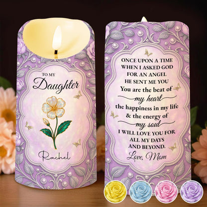 To My Daughter, Love Forever, Hearts and Flowers