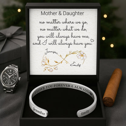 I Love You Forever And Always With Flowers Design