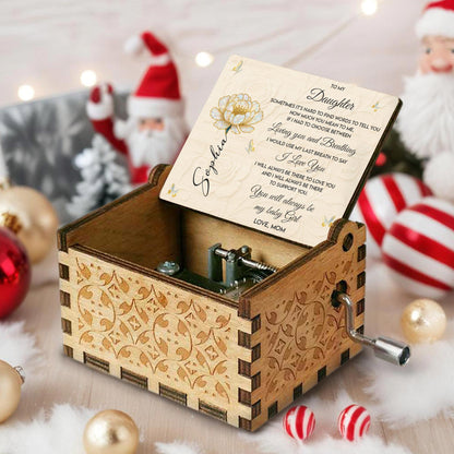 To My Daughter, Flower And Butterflies Love Message