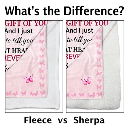 To My Bonus Daughter, Butterfly And Flower Design