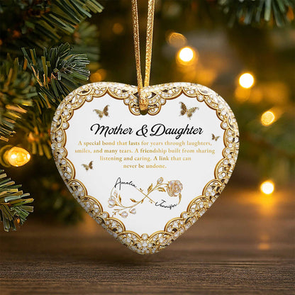 Mother & Daughter, Special Bond, Butterflies And Flowers