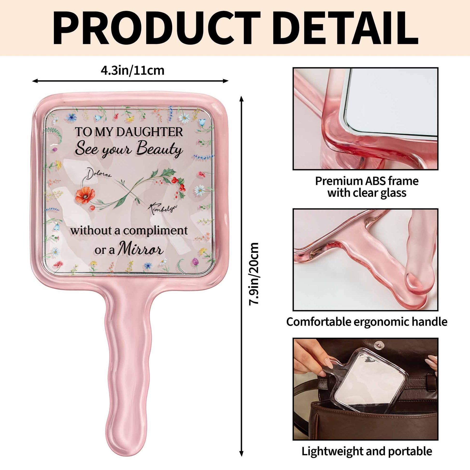 To My Daughter See Your Beauty With Beautiful Flowers