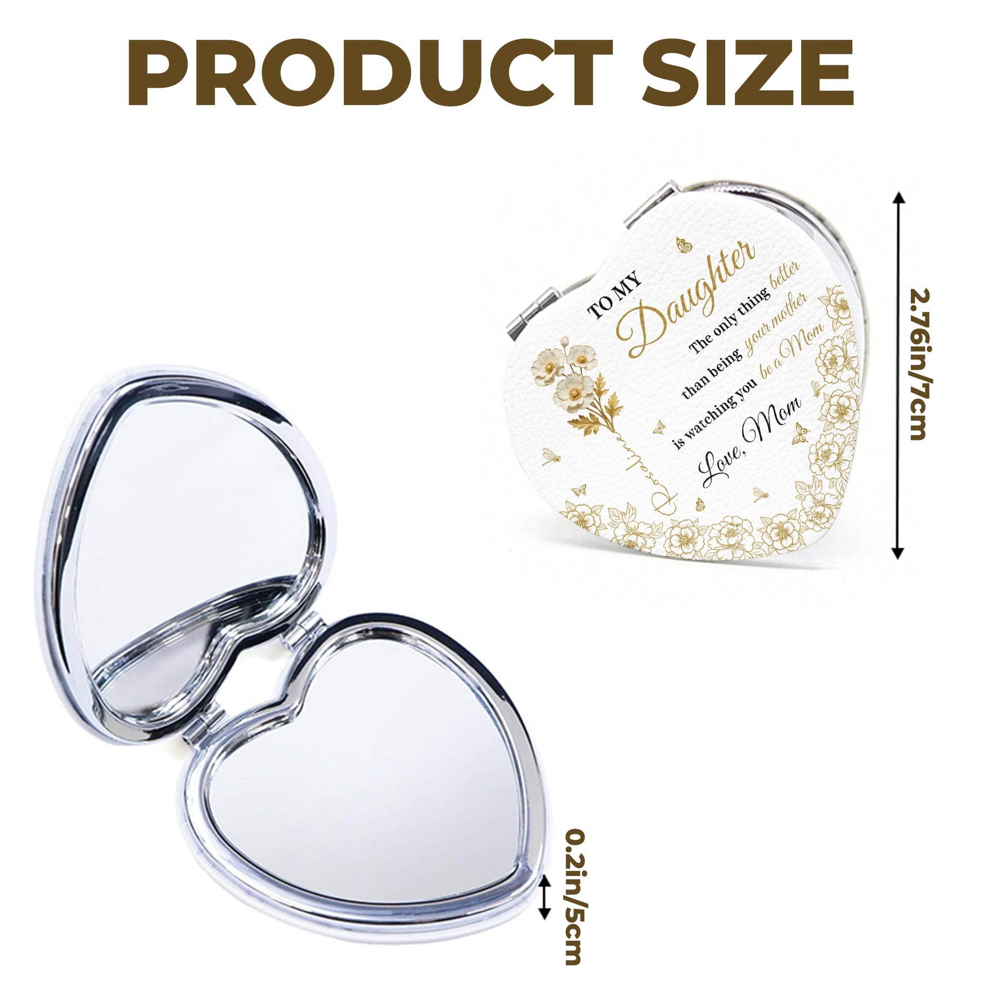 To My Daughter, Love From Mom, Butterflies And Flowers