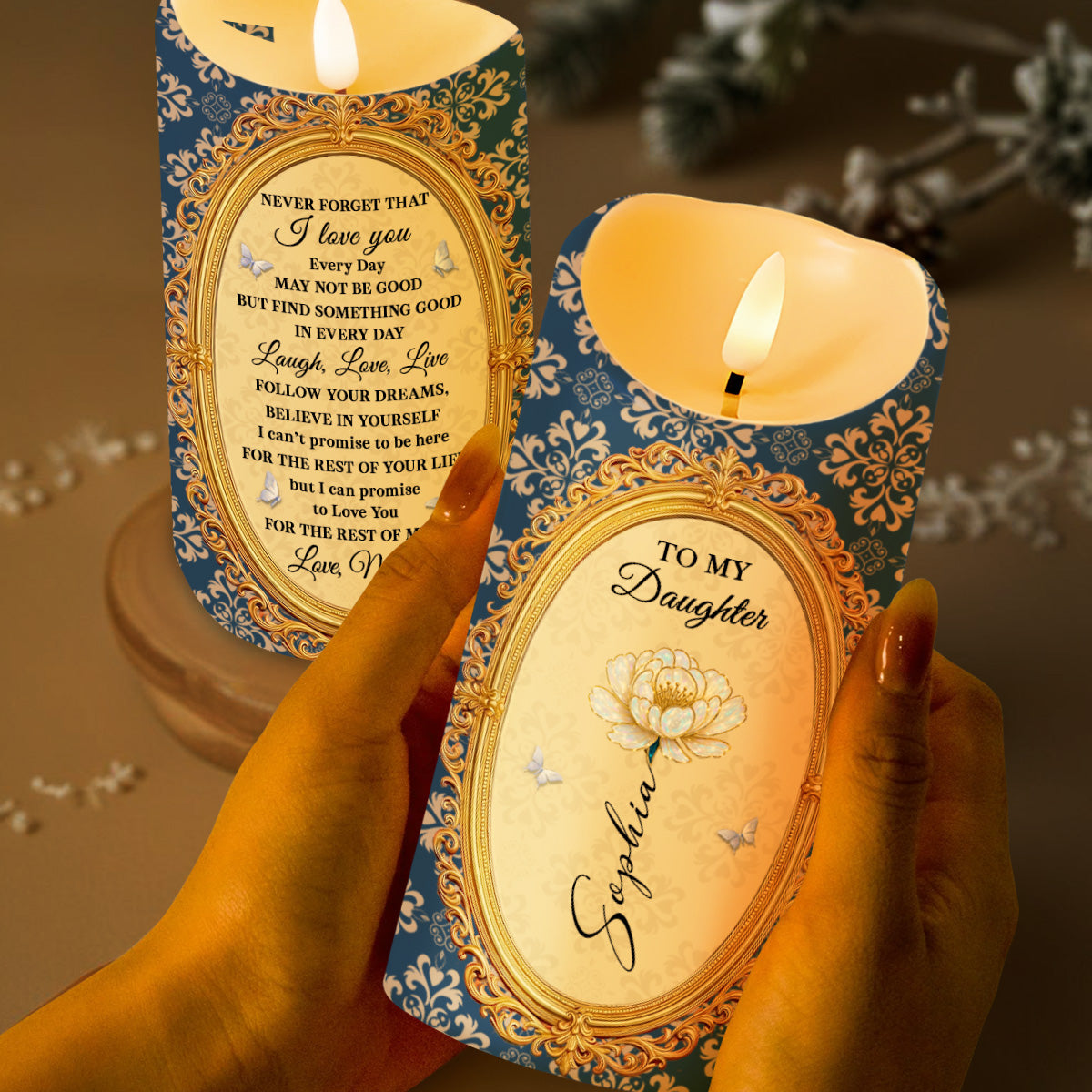 To My Daughter, Flowers And Butterflies