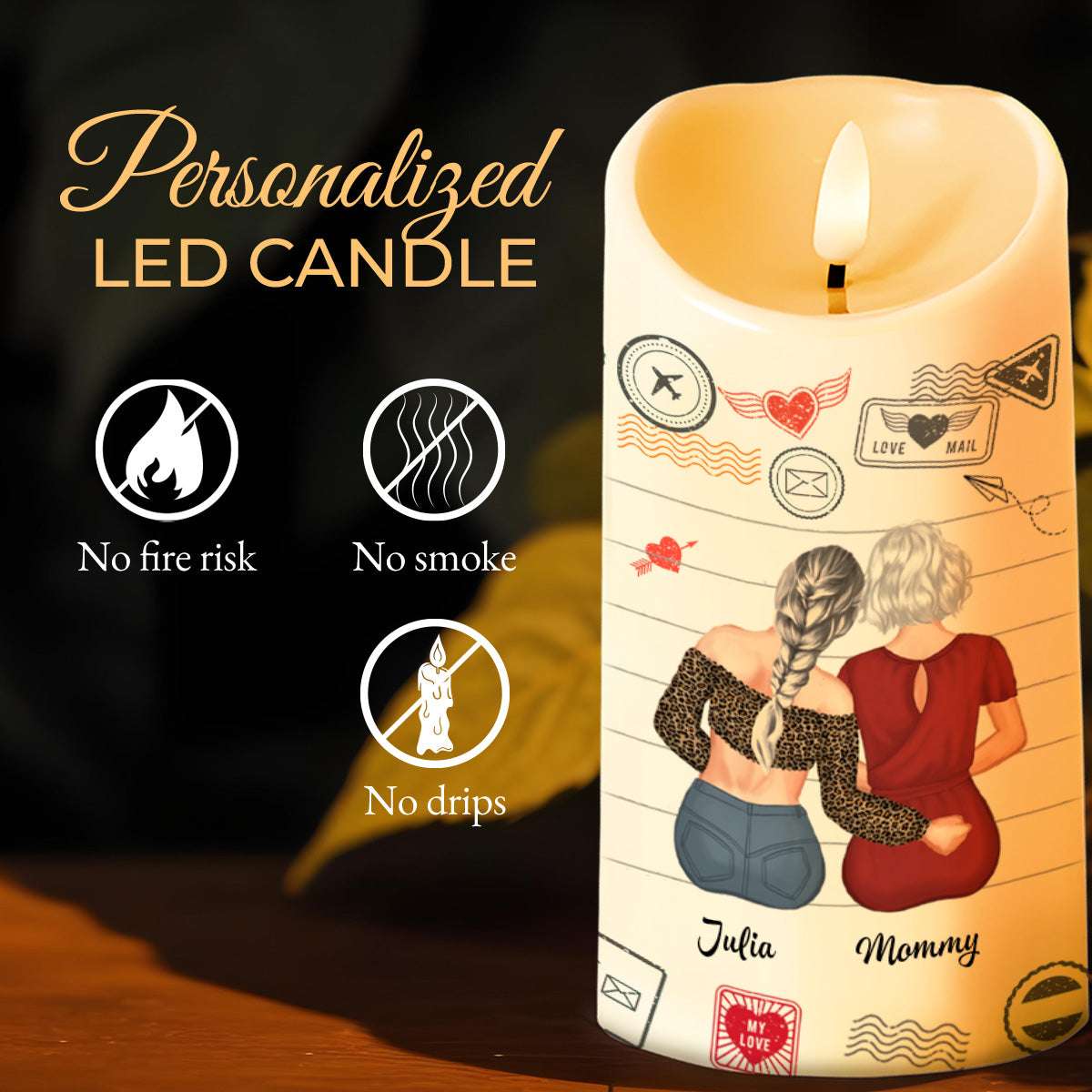 To My Daughter, Straighten Your Crown, Heart, Envelope