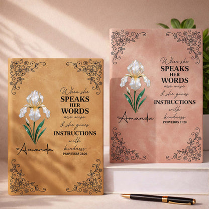 When She Speaks Her Words Flower Design