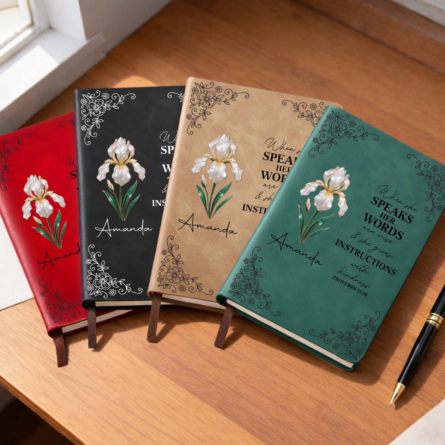 When She Speaks Her Words Flower Design