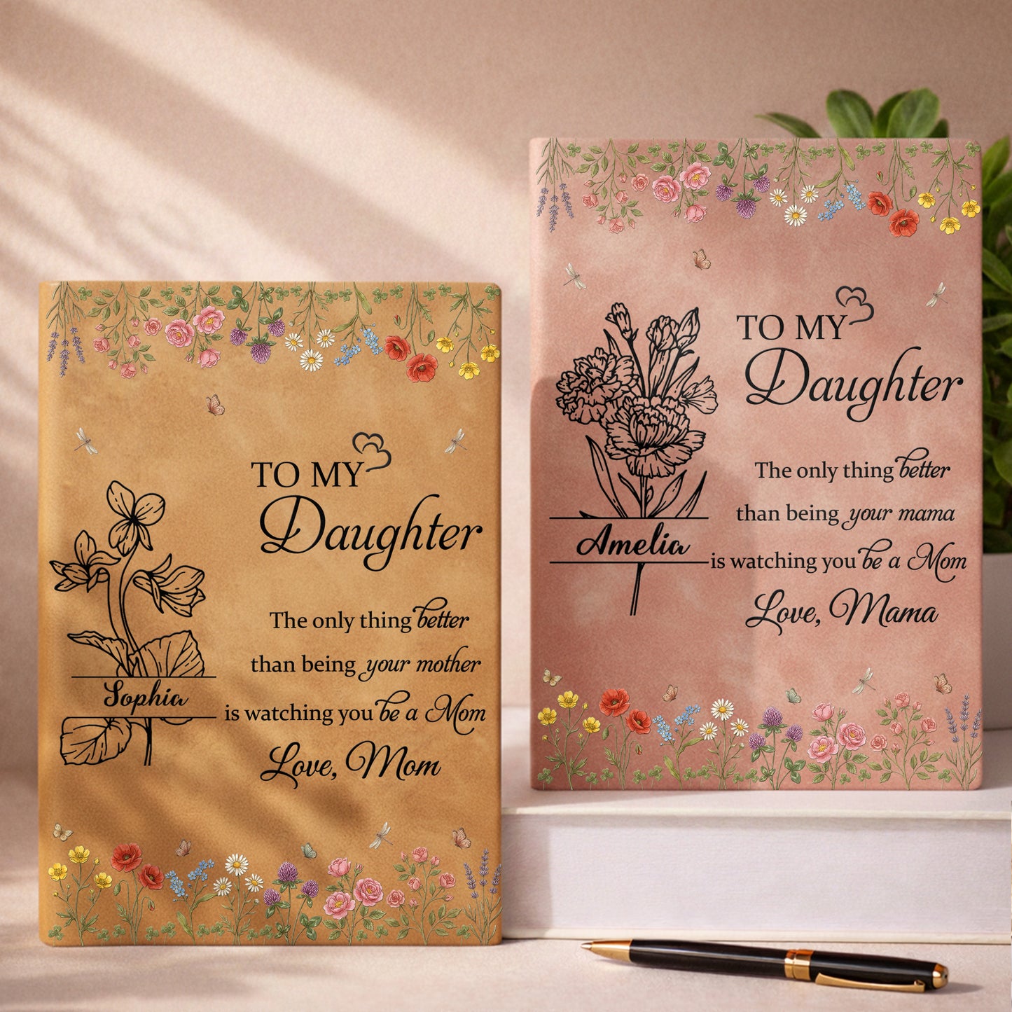 To My Daughter Only Thing Better Watching You Be A Mom Wildflowers