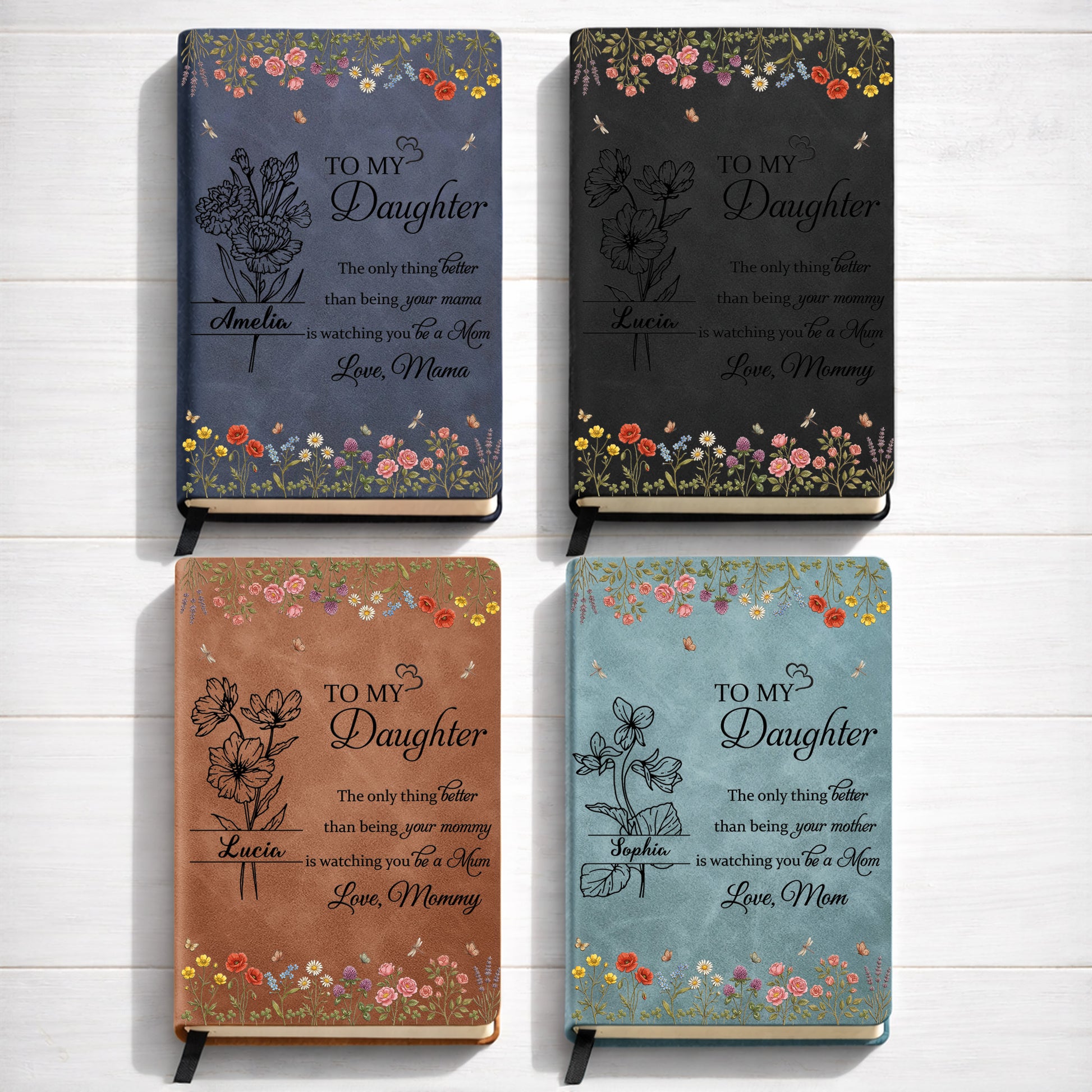 To My Daughter Only Thing Better Watching You Be A Mom Wildflowers