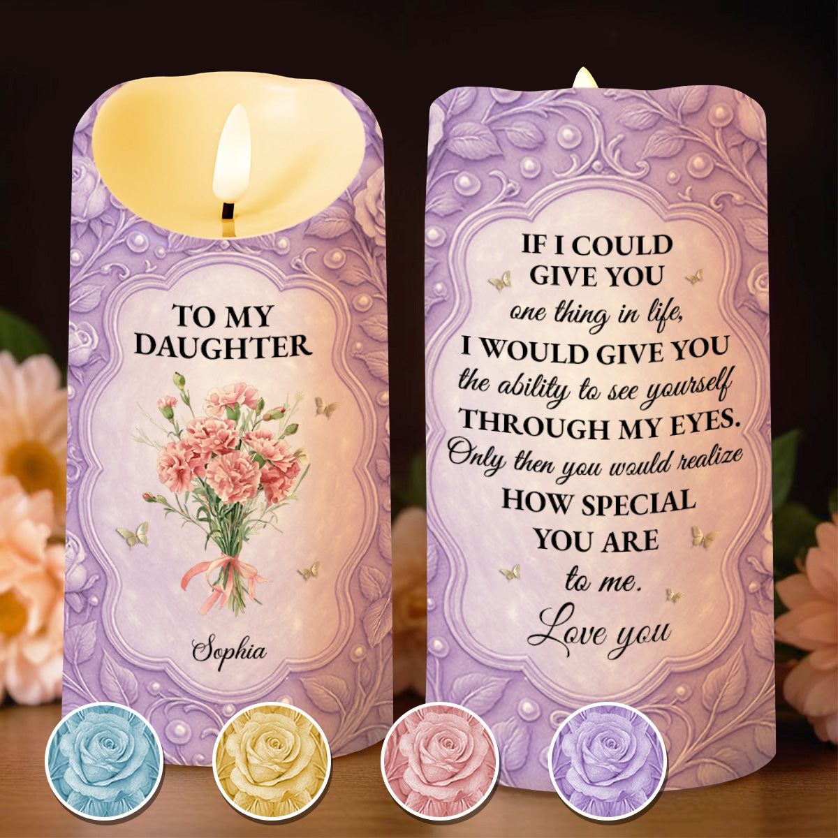 To My Daughter If I Could Give You Flowers And Butterflies