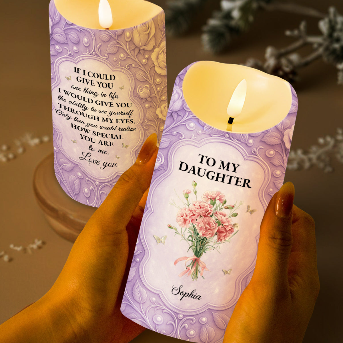 To My Daughter If I Could Give You Flowers And Butterflies